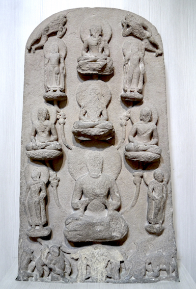 Buddhas Self-Multiplication in Sravasti, 6th c. CE, Sarnath, Museum